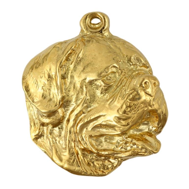 Dogue de Bordeaux, French Mastiff, Bordeauxdog I - necklace with a dog in a gift box, gold-plated pendant for a dog lover, striking jewelry by Art-Dog
