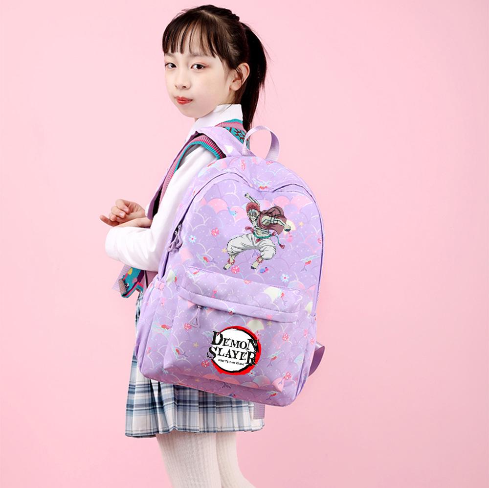 3 шт./комплект Аниме Клинок, рассекающий демонов, Рюкзак, Сумка, Пенал для Подростка Студента, Школьная сумка, Женская, Большая вместимость, Водонепроницаемая, Дорожная сумка, Mochila