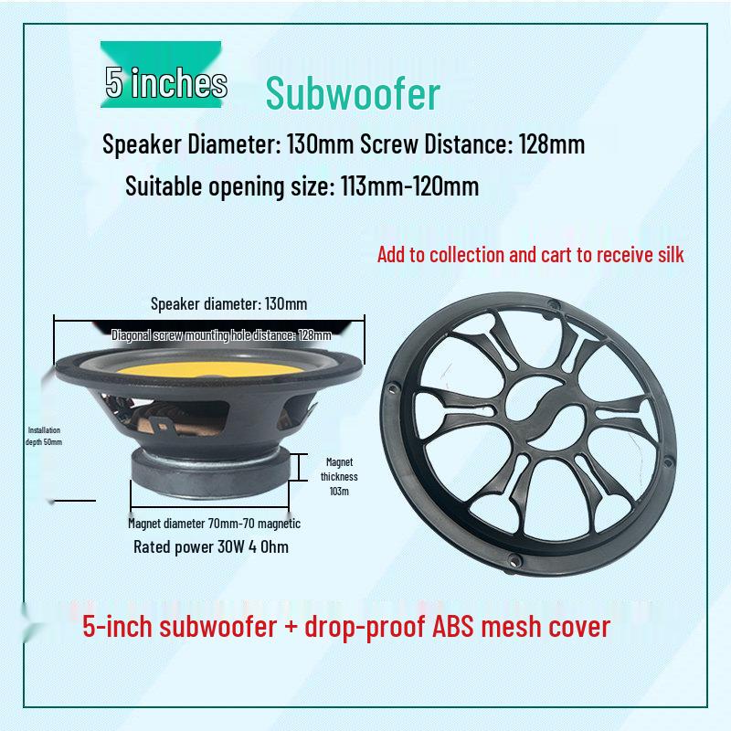 4-12 Inch Heavy Bass Car Subwoofer for Truck & Vehicle Audio