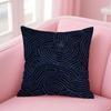 Dark colored snake like curve Cushion Cover Pillowcase Short Plush Invisible zipper Room Sofa Cushion Cover