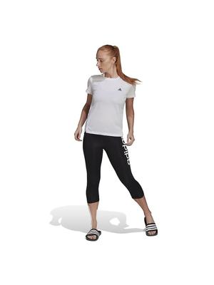 Adidas Aero Lady Designed to Move 3 Stripes Короткий рукав 28838 Японский размер M Футболка Женская Белый/Черный (GL3812)