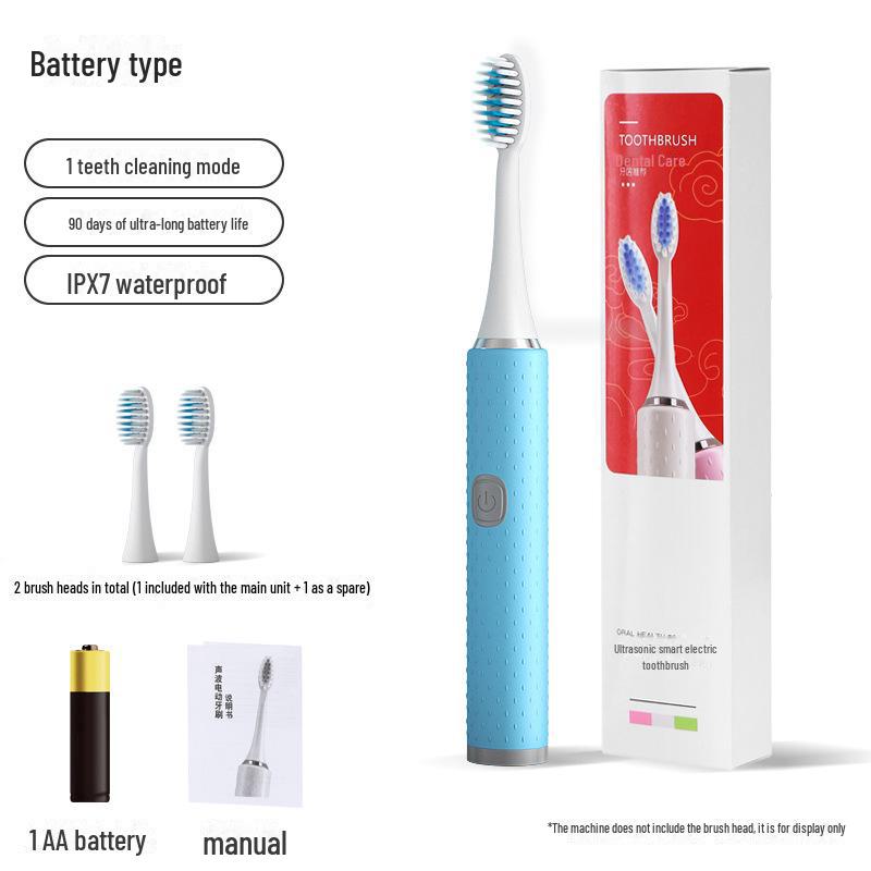 Настраиваемая электрическая зубная щетка: Аккумуляторная звуковая щетка для взрослых, пар и детей