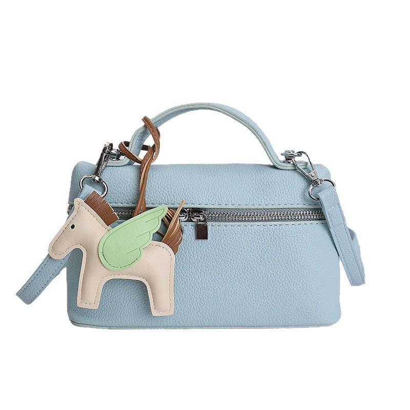 Niche design handbag, box bag, women's 2026 spring new textured light luxury versatile single-shoulder crossbody bag