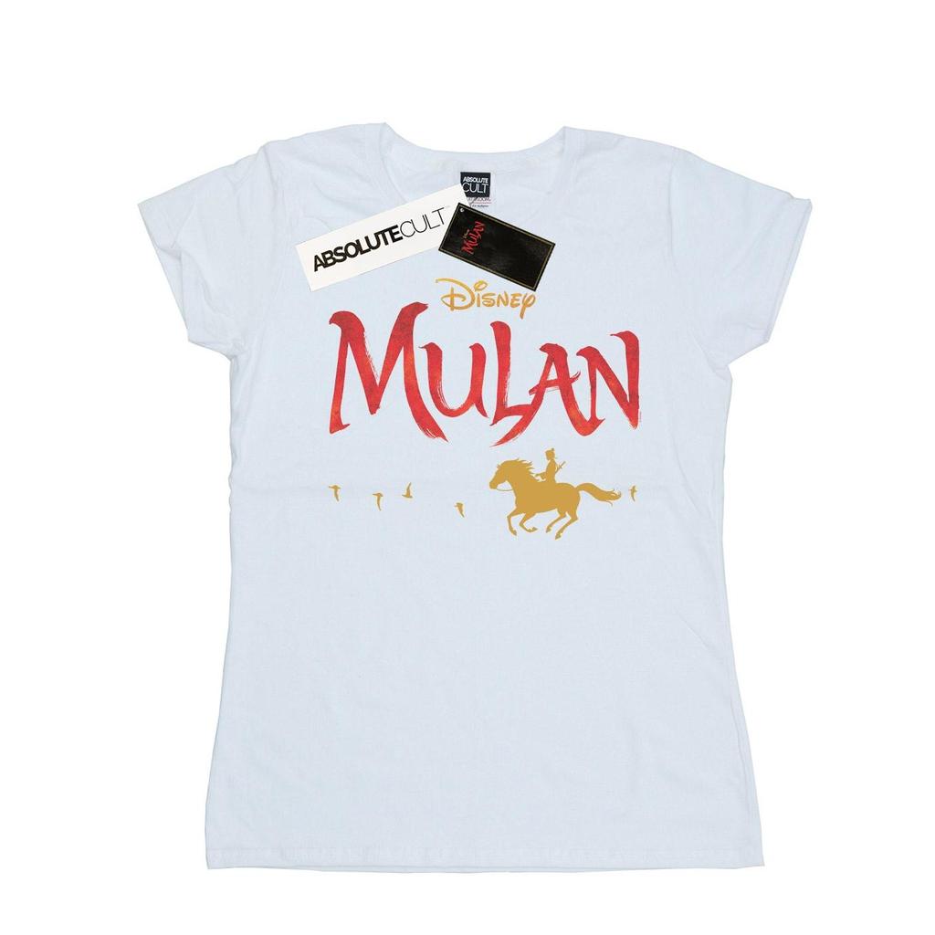 Disney Womens/Ladies Mulan Movie Logo Cotton T-Shirt