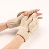 Half Finger Student Writing Gloves Hand Warmers Outdoor Mittens Fashion Business Gloves  Girl Boys
