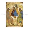 Андрей Рублев Икона Святой Троицы Православный Металлический Знак Настенный Декор Кино Печатный Клуб Гараж Жестяной Знак Постер