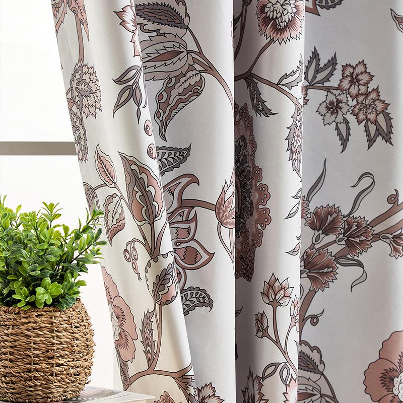 Новые европейские классические шторы, полное затемнение и железные кольца, для гостиной, балкона, спальни