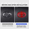 DCBQ5 1PC ABS Car Steering Wheel Emblem Badge Sticker Compatible for Toyota Hilux Prius Avensis Auris Verso Corolla Camry Accessories