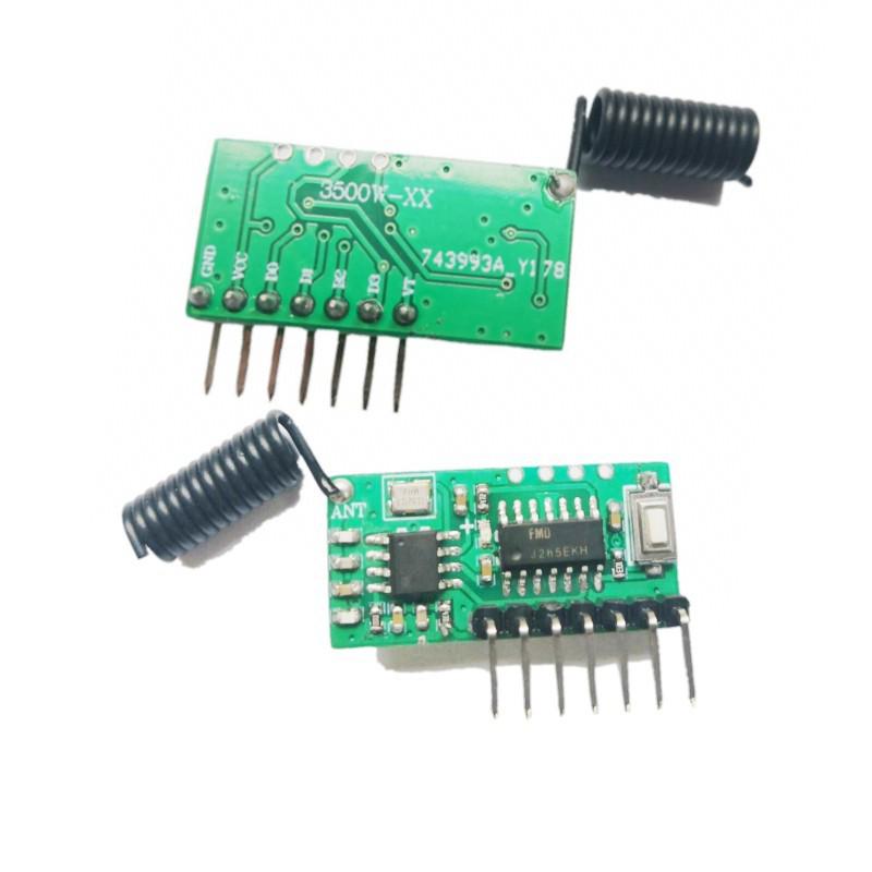 Aosheng Беспроводной пульт дистанционного управления Кнопочный выключатель Приемник 315/433М Модуль