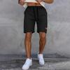 Мужские повседневные летние шорты, брюки-пять четвертей, классические однотонные кожаные шорты с завязками на липучке