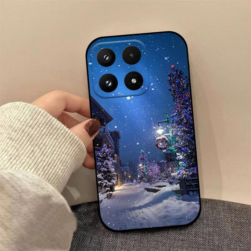 Christmas Silicone Case For Xiaomi 17 Pro Max 15 14 13 Ultra Pro 13Lite Cover Soft TPU Shockproof Protective Shell Fundas Coque
