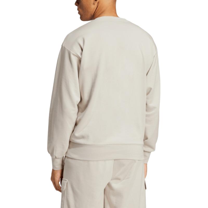 adidas Толстовка M Feelcozy, повседневная, с круглым вырезом, с заниженной линией плеч, с длинным рукавом, мужская толстовка, серая IN6087