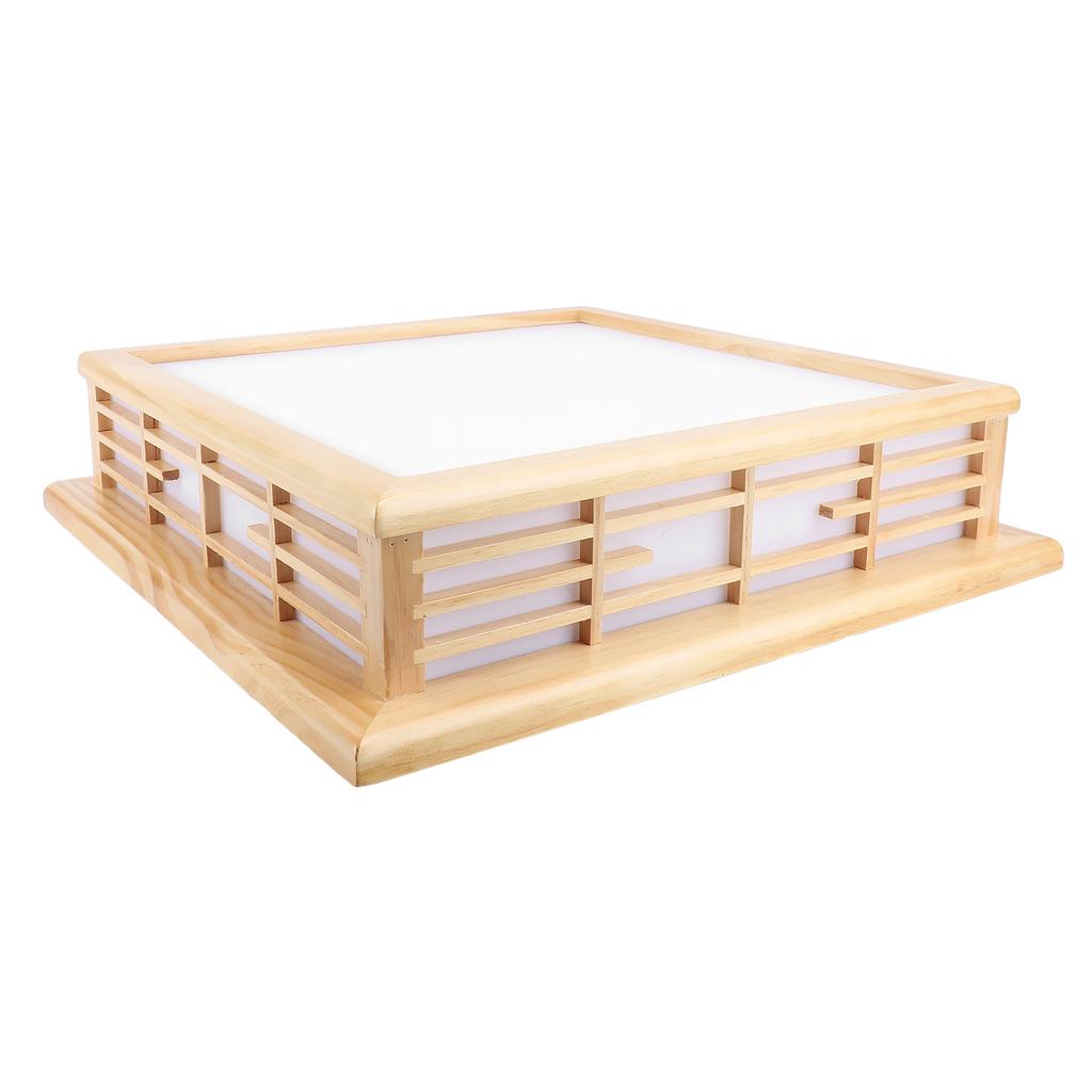 Современный светодиодный потолочный светильник из дерева с 3 цветовыми температурами, дистанционное управление через приложение, светодиодный потолочный светильник для скрытого монтажа