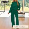 JPNTKY Женские модные повседневные брючные костюмы с длинным рукавом