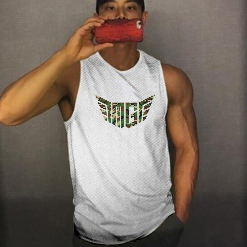 Muscleguys Летние мужские жилеты с круглым вырезом, одежда для тренировок, майка с мышцами, мужская толстовка для тренажерного зала и фитнеса, спортивная сетчатая баскетбольная футболка без рукавов