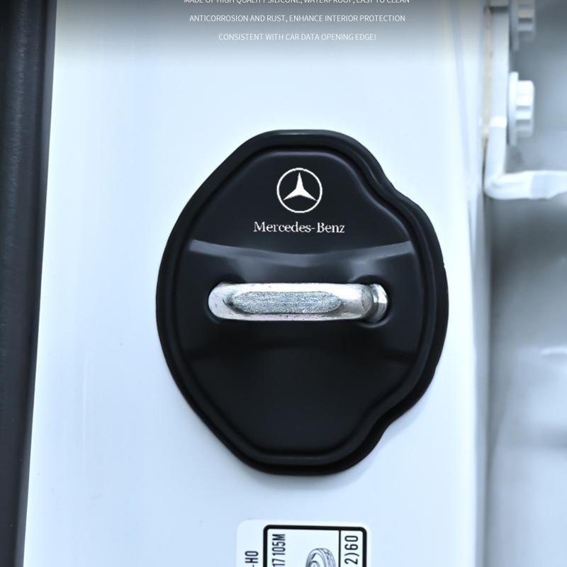 CRA1 for Mercedes Benz W203 W204 W205 4Pcs Silicone Door Lock Buckle Car Door Anti-collision Protective Cover