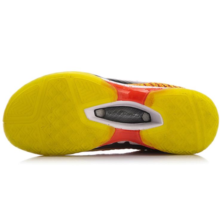 Li Ning Кроссовки для бадминтона с амортизацией Rebound, низкие, женские, цвет лимонный, AYAN016-1