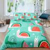 Colourful Snail Duvet Cover Set Cute Kawaii Animal Polyester Comforter Cover King Queen Size For Kids Boys Girls Bedding Set