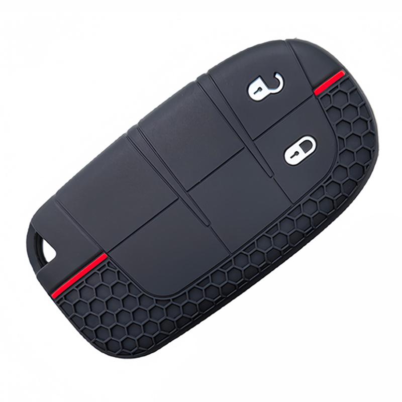 Силиконовый чехол-брелок на 2-3 кнопки для Jeep Cherokee Compass Renegade Fiat 500X Dodge Charger Dart Chrysler 200 300 Корпус брелока