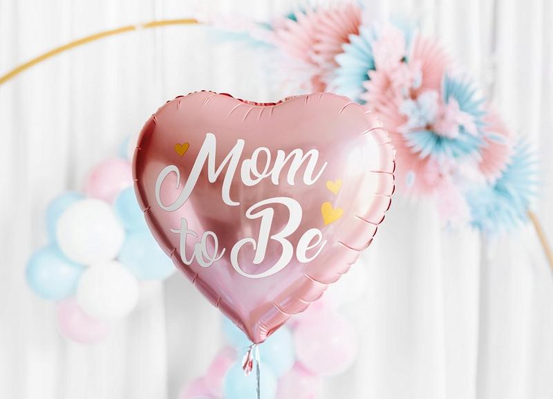 Balon Foliowy Mom To Be, 35Cm, Różowy
