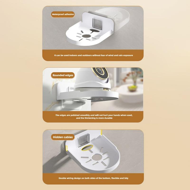 1/2/3 шт. прочный держатель для камеры видеонаблюдения без сверления, экономящий место, настенное крепление, универсальные плавающие полки, самоклеящийся монитор