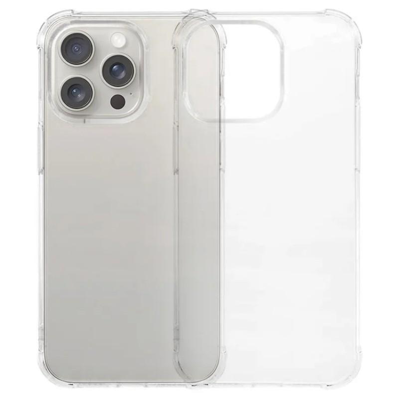 For iPhone 13 Pro 6.1 inch TPU Case WANLONFENG WL3 Series 1.5mm Phone Cover with 2Pcs Tempered Glass (Big Lens Hole)