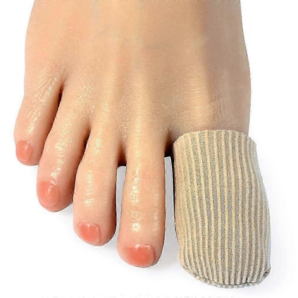 Gel Toe Caps,4 Pcs/Pack for Big Toes, Toe Covers,Toe Protectors (Brown)