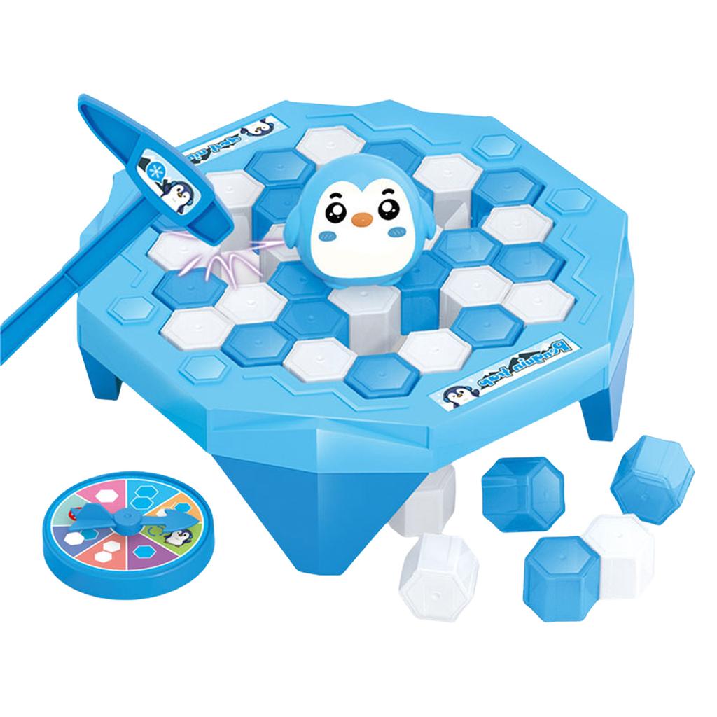 Small Ice Breaking Penguin Toy Tabletop Puzzle Game Rescue Penguin Knocking Ice Game Funny Desktop Game Enduring