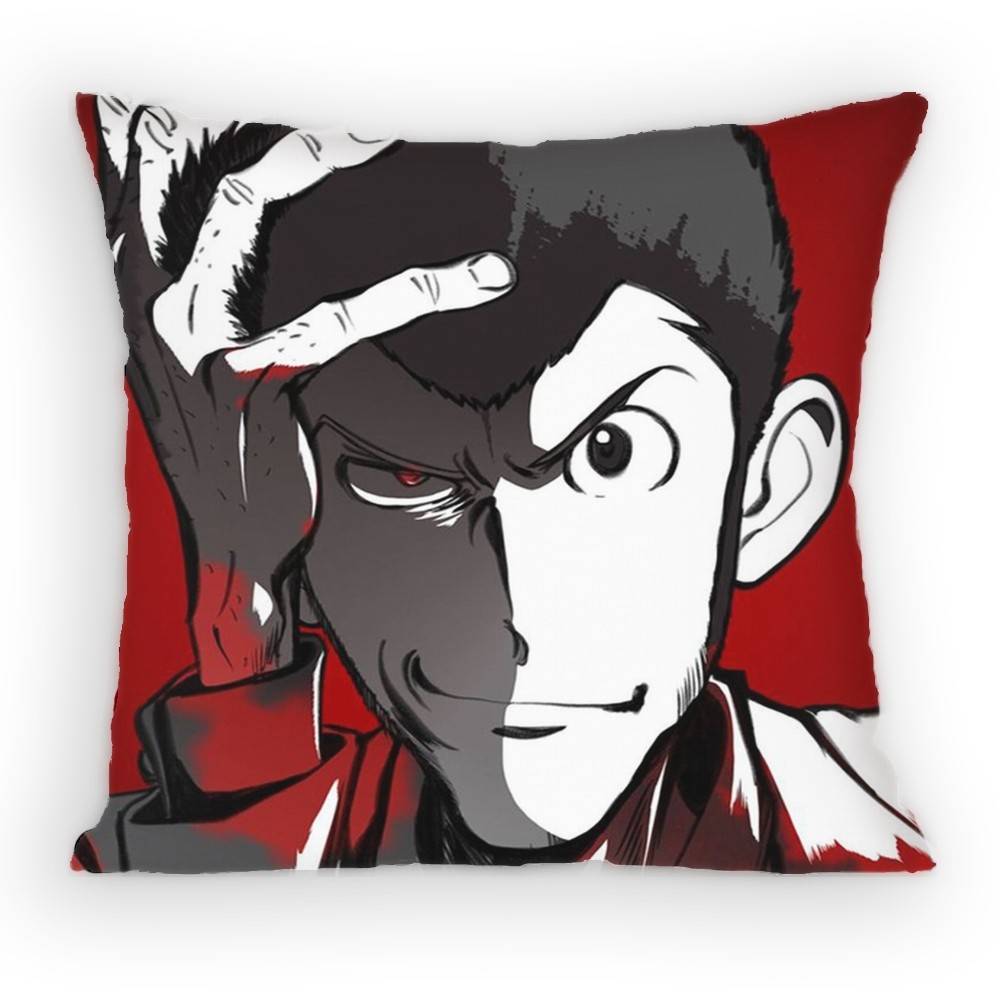 Classic Anime LLupin The Third Pillow Case Antidustmite Pillowcase Invisible zipper silky Sofa cushion cover for bedroom