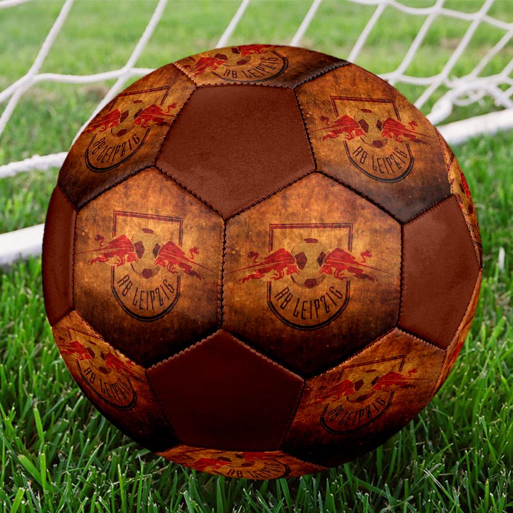 RB leipzig logo Soccer Ball, colorful, suitable for all ages, machine-stitched, PVC material, competition grade, durable and high bounce