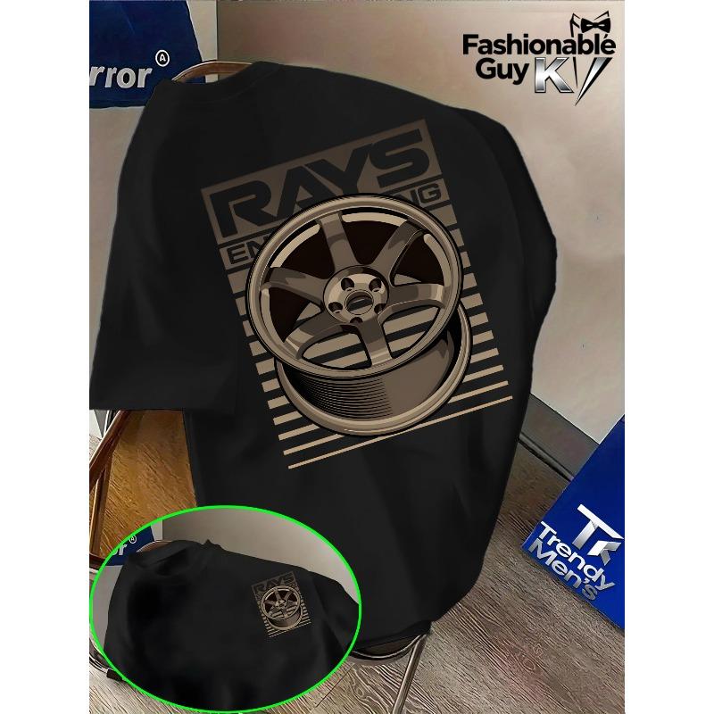 Европейский размер RAYS TE37 Рисунок разболтовки колеса Напечатан спереди и сзади Двойная печать Круг для модификации автомобиля Чрезвычайно популярен