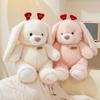 Cartoon Stuffed Bear / Bunny Plush Doll Cute Animals Rabbit Soft Baby Accompany Sleeping Pillow Girls Kids Xmas Birthday Gift