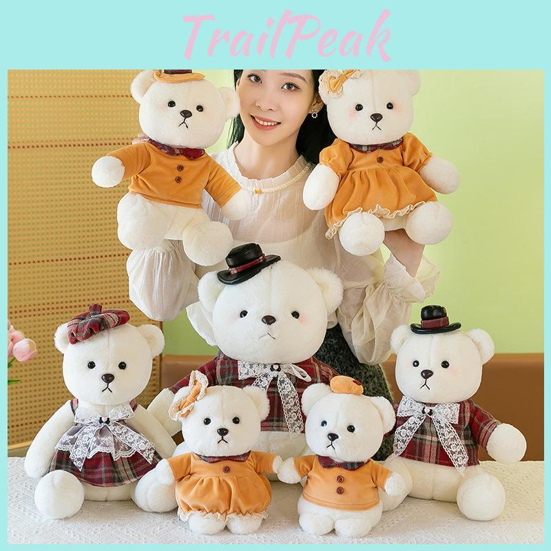 Очаровательная плюшевая кукла-медведь, милая мультяшная свадебная пара, подарок на дни рождения и торжества, доступны размеры 22 см, 35 см, 45 см
