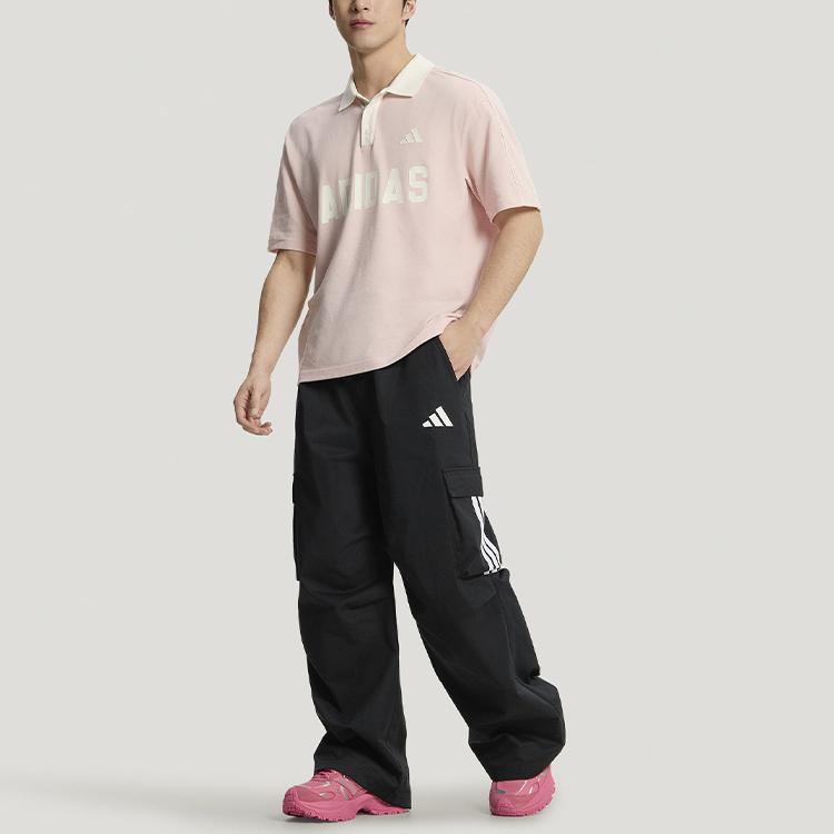 adidas Брюки карго мужские черные умеренные KW0676