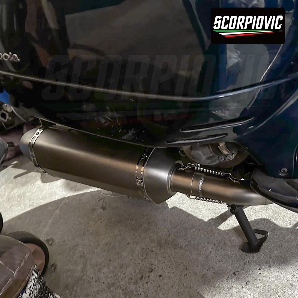 Комплект для модификации выхлопной системы Vespa GTS300 – Передняя труба и полная секция