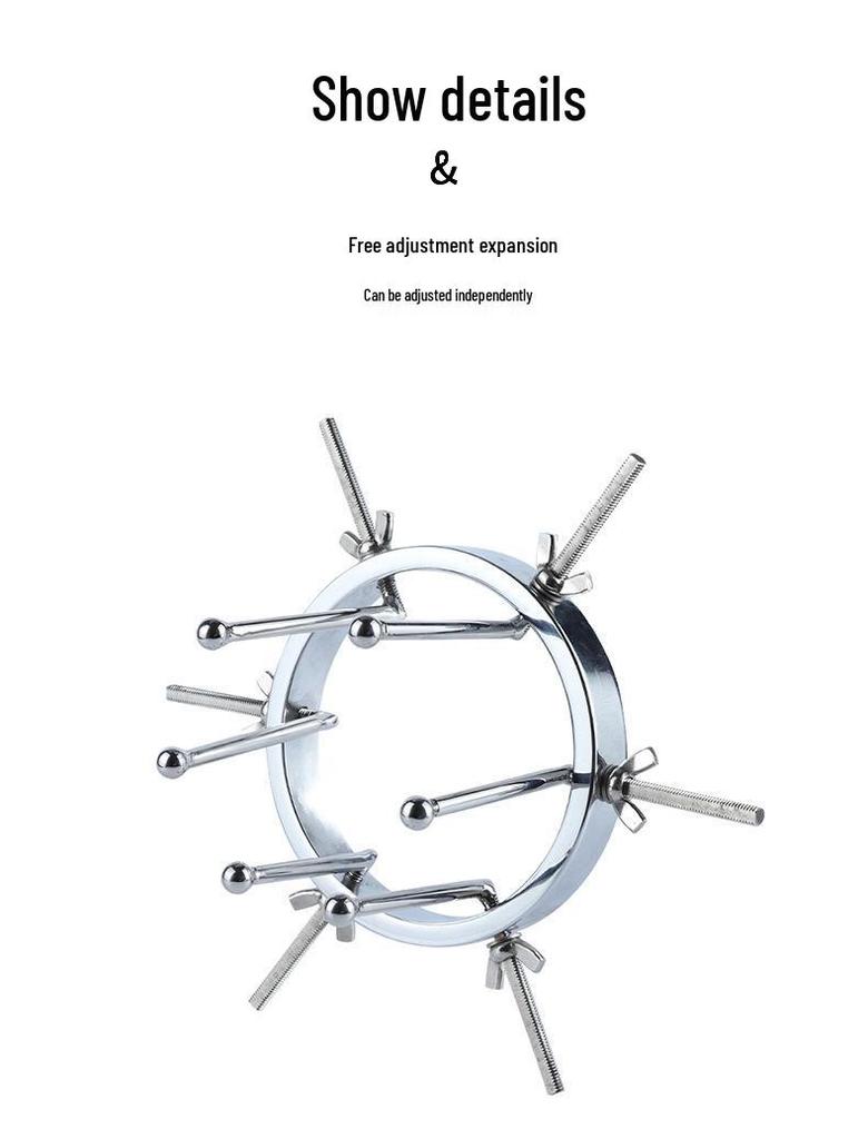 Металлический набор анальных и вагинальных дилататоров для взрослых тренировок и СМ-игр