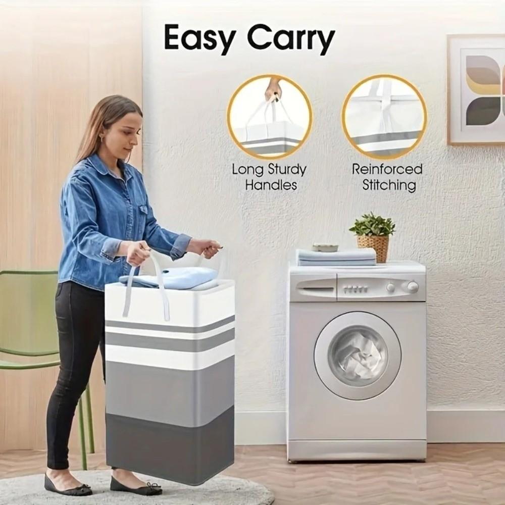 Foldable Waterproof Laundry Basket Simple Style Large Capacity Basket Laundry Basket Household Use
