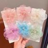 Mesh Flower Head Side Duckbill Clip Cute Princess Hair Clip Sweet Girls Hairpins Barrette Headwear Hair Style Accessories Korean