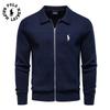Polo Ralph Lauren 2025 Autumn and Winter Embroidery New Men's Jacket Sweater Cardigan Men's Zipper Business Casual Jacket Men