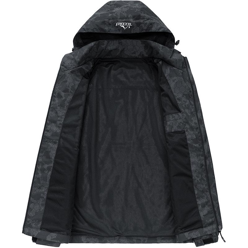 Men's Camouflage Windproof Waterproof Spring/Autumn Hiking Jacket - Outdoor Workwear for Couples