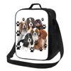 Cavalier King Charles Spaniel Family Group Insulated Lunch Tote Bag for Dog Cooler Thermal Food Lunch Box Outdoor Camping Travel