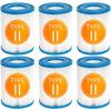 Filter Cartridge for Bestway II, Pool Spa Filter Cartridge for Flowclear II, for Lay Z Spa, 58094, 58383, 58386, 58117, 58386GS