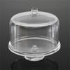 Dessert Pan Cake Display Plate with Lid Cover Miniature Cake Stand Doll Cake stand  Kitchen Toys