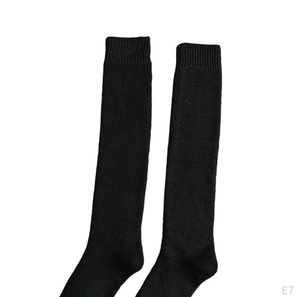 1 Pair Mens Knee High Long Socks Thick Thermal Size ,Soft Lightweight Crew Sock for Women Unisex