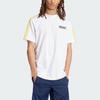 Adidas Originals Adicolor Adibreak Striped Patchwork Loose Sport Tee Men Tops Yellow White IU2360