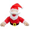 Santa Crash Landing Reindeer Set Christmas Crashing Decorations with Strong Suction Pads for Windows Glass Doors Holiday Home Decor