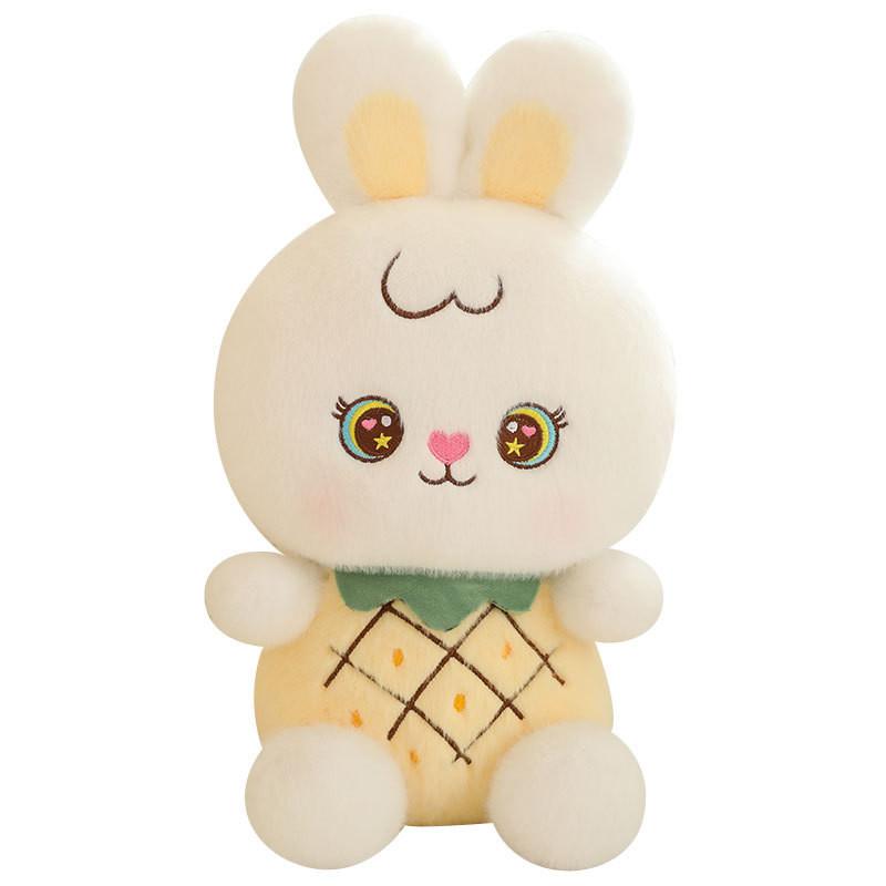 Милая плюшевая игрушка в виде фруктов и кролика, клубника, арбуз, ананас, детский подарок, праздник