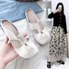2023 Spring Women's Baotou Half Slippers - Casual Flat Bottom Mother Shoes
