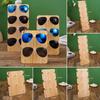 Showcase Sunglass Display Rack Solid Wood Stand Eyeglasses Organizer Shelf Glasses Frame Tray