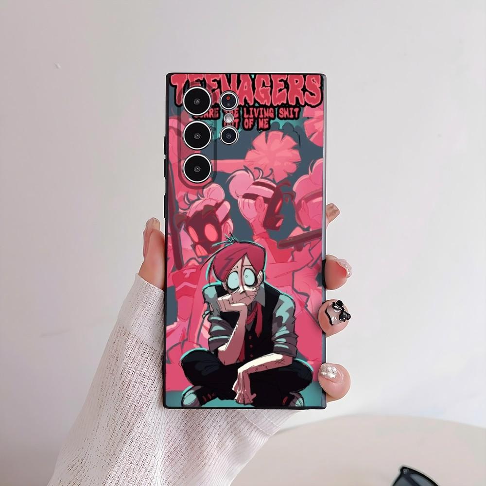 Anime P-Psychocuties Mimi Phone Case For Samsung Galaxy S25 S24 S22 S23 Ultra S21 S20 Plus rosted Non-Slip Full Cover Soft Case